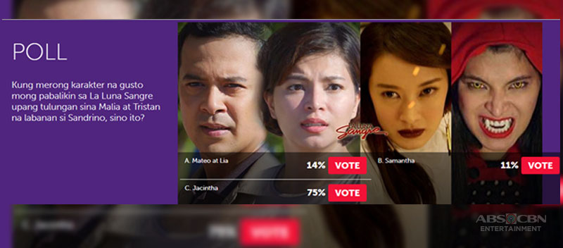 Kapamilya Poll Netizens yearn for the Lady in Red s comeback in La Luna Sangre 1